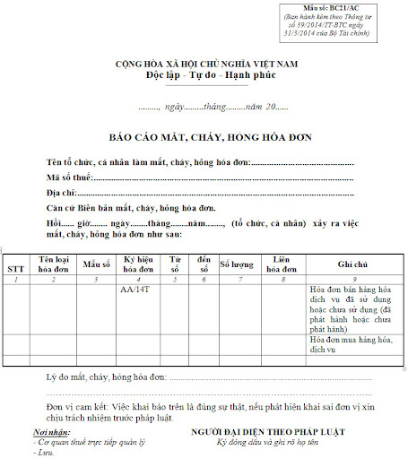 cách xử lý hóa đơn điện tử bị mất